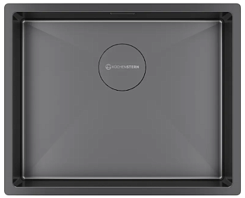 KUCHENSTERN KRAFT 60, мойка, нержавеющая сталь, вороненая сталь Фото товара: KUCHENSTERN KRAFT 60, мойка, нержавеющая сталь, вороненая сталь