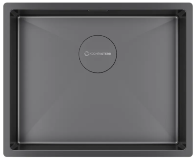 KUCHENSTERN KRAFT 60, мойка, нержавеющая сталь, вороненая сталь KUCHENSTERN KRAFT 60, мойка, нержавеющая сталь, вороненая сталь
