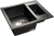 GranFest QUADRO GF-Q-610 K, мойка, мрамор, черный Детальное фото товара: GranFest QUADRO GF-Q-610 K, мойка, мрамор, черный