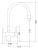 Emar EC-3015 Black, смеситель, черный Детальное фото товара: Emar EC-3015 Black, смеситель, черный