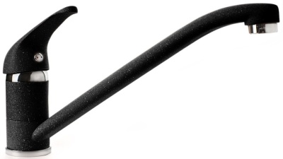 Детальное фото товара: GranFest 1023, смеситель, мрамор, черный