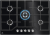 Electrolux KGG75362K Детальное фото товара: Electrolux KGG75362K газовая поверхность