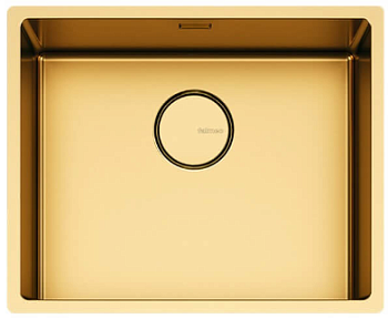 Фото товара: Falmec COMO 50 GOLD PVD, мойка, нержавеющая сталь, золото
