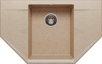 Фото товара: Polygran RIFF-800, мойка, мрамор, песочный 302