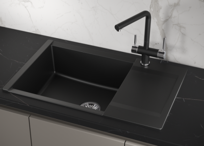 GRANULA ES-7807 мойка, гранит, турмалин Детальное фото товара: GRANULA ES-7807 мойка, гранит, турмалин