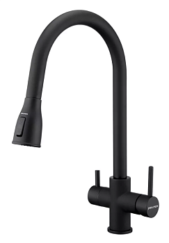 Фото товара: Paulmark LANGE, смеситель, антрацит