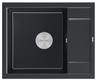 Детальное фото товара: Paulmark FLUGEN 50-600, мойка, гранит, черный металлик