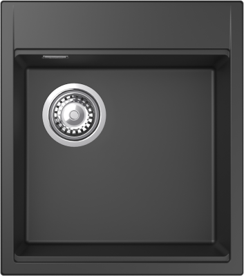 Детальное фото товара: Rivelato TESORO TR-455-L antracite, мойка, гранит, антрацит
