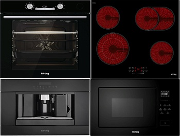 Фото товара: KORTING HK 62550 B + OKB 8972 EN ST + KMI 827 GN + KCM 9200 BG