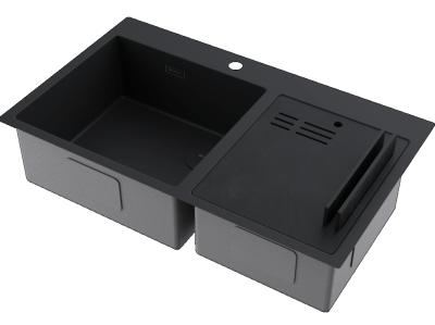 Omoikiri Akisame 86-2 Side-GB, мойка, нержавеющая сталь/графит Детальное фото товара: Omoikiri Akisame 86-2 Side-GB, мойка, нержавеющая сталь/графит