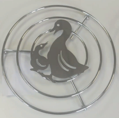 Seaman подставка под горячее, хром "Утенок с уткой", SSA-030-WP (Water Polish)