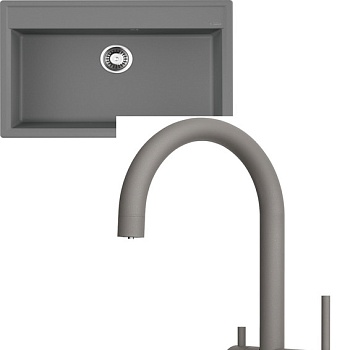 Фото товара: Omoikiri Daisen 77-GR + Yamada-P-GR leningrad grey