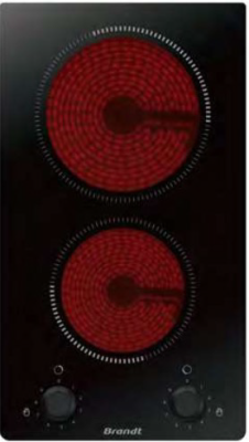 Детальное фото товара: Brandt BPV6210B стеклокерамическая поверхность