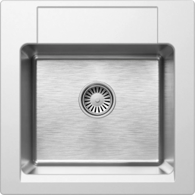 Tolero Twist TTS-500, мойка, гранит/нержавеющая сталь, туман