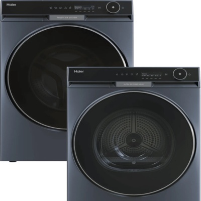 Детальное фото товара: Haier стирка HW120-BD14397SU1 + сушка HD100-A3397SU1