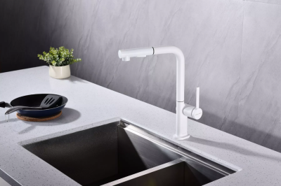 Paulmark NEO, смеситель, белый матовый Детальное фото товара: Paulmark NEO, смеситель, белый матовый