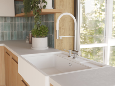 Детальное фото товара: Omoikiri Kinokawa 90-GR, мойка, керамика, leningrad grey