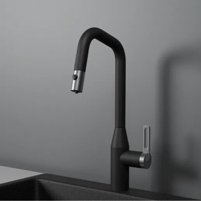 Детальное фото товара: GRANULA 8171 смеситель, гранит, черный