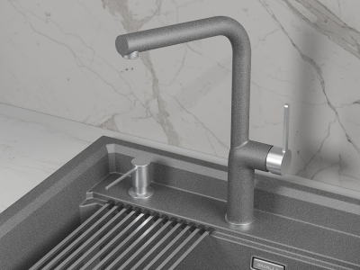 Детальное фото товара: GRANULA 9502 смеситель, гранит, графит