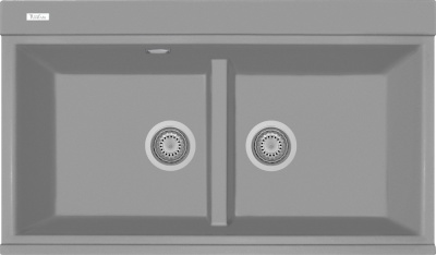 Детальное фото товара: Rivelato FONDE FN-8638-2 titanio, мойка, гранит, серый
