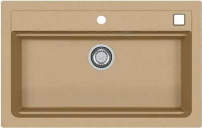 ALVEUS GRANITAL ATROX 40 BEIGE - G55, мойка, гранит, бежевый (в комплекте с сифоном 1132823)