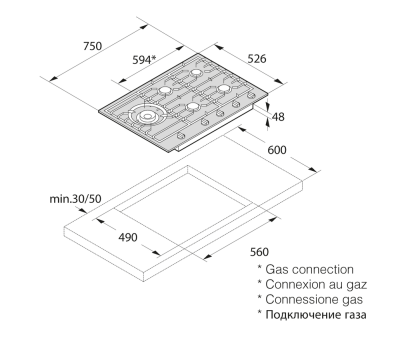 Детальное фото товара: ASKO HG1776SB газовая поверхность