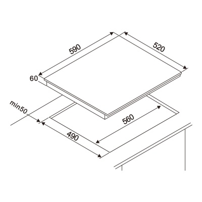 Детальное фото товара: Hansa BHIW68600 индукционная поверхность