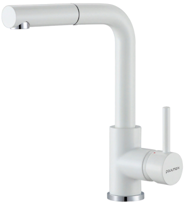 Детальное фото товара: Paulmark KASSEL, смеситель, белый полностью