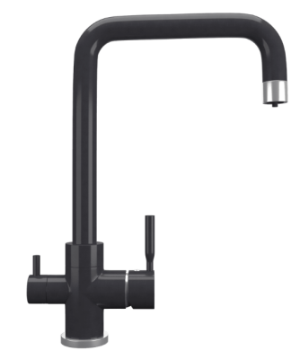 Детальное фото товара: Maunfeld MFQT-19DGR, смеситель, гранит, темно-серый