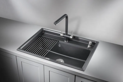 GRANULA 7301 мойка, гранит, черный Детальное фото товара: GRANULA 7301 мойка, гранит, черный