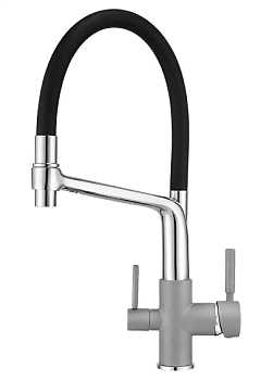 Фото товара: GRANULA 0083 смеситель, гранит, алюминиум