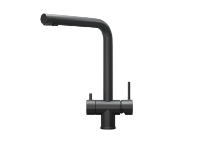 Детальное фото товара: GRANULA 7011 смеситель, нержавеющая сталь, черный матовый