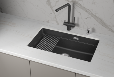 Детальное фото товара: GRANULA 7303iU мойка, гранит, черный