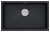 Paulmark LUMI 74UNI, мойка, гранит, антрацит Детальное фото товара: Paulmark LUMI 74UNI, мойка, гранит, антрацит