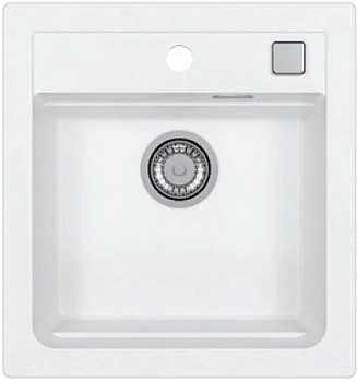 Фото товара: ALVEUS GRANITAL ATROX 20 ARCTIC - G11, мойка, гранит, белый (в комплекте с сифоном 1132823)