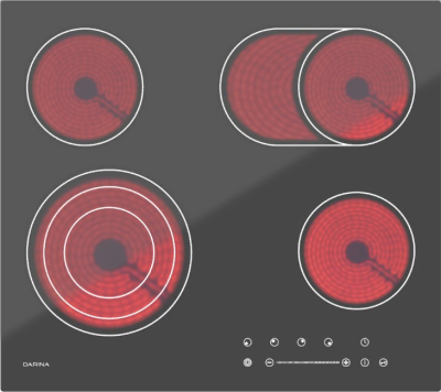 Детальное фото товара: Дарина 4P E 329  B стеклокерамическая поверхность