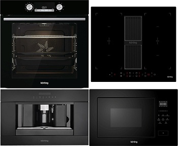 Фото товара: KORTING HIBH 68980 NB + OKB 8481 ESN PYRO + KMI 827 GN + KCM 9200 BG