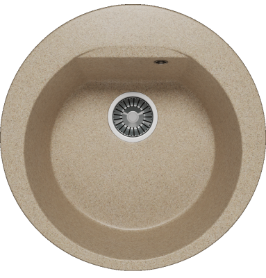 Детальное фото товара: Polygran ATOL-520, мойка, мрамор, песочный 302
