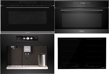 Фото товара: KORTING HIB 68900 B IMOVE + OKB 1350 S GNBX STEAM + KMI 830 GNBX + KCM 9830 BCG