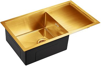 Фото товара: Emar EMB-124 PVD Nano Golden, мойка, нержавеющая сталь, золото