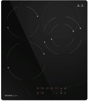 Фото товара: HOMSair HVC43DBK стеклокерамическая поверхность