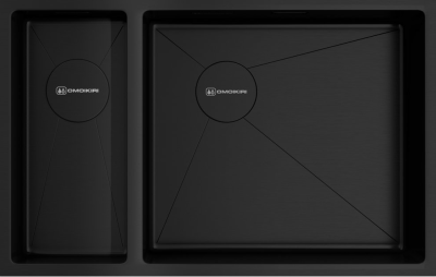 Omoikiri Taki 69-2-U/IF-GB-R Side, мойка, нержавеющая сталь/графит, чаша справа