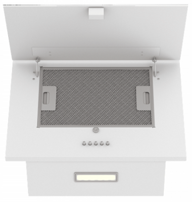 Детальное фото товара: Elikor Коралл 50П-430-К3Д белый/белое стекло