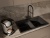 Детальное фото товара: Rivelato ADRIA 1523517, смеситель, гранит, антрацит 501 золото