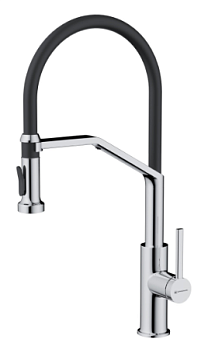 Фото товара: Omoikiri Makkari 2 Plus-SB-C-BL, смеситель, хром/черный