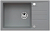 Фото товара: ALVEUS INTERMEZZO 130 GRANITAL CONCRETE-G81, мойка, гранит, серый (в комплекте с сифоном 1117292)