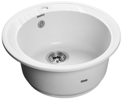 Детальное фото товара: GranFest RONDO GF-R-520, мойка, мрамор, иней
