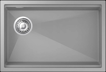 Фото товара: Rivelato LINO LN-654-L grigio metallizz мойка, гранит, серый металлик