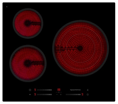 Детальное фото товара: Zigmund & Shtain CN 53.6 B стеклокерамическая поверхность