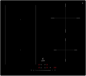 Фото товара: LEX EVI 641A BL индукционная поверхность